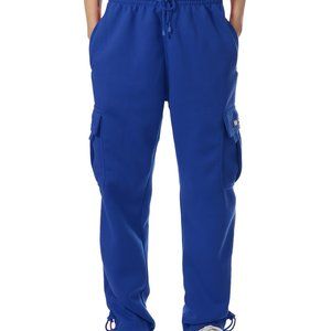 Men's Fleece Cargo Sweatpants Heavyweight Blue